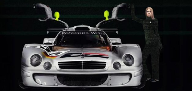 Mercedes Benz CLK GT7 LM Dr.Anne von Peck  Helly Hansen.jpg