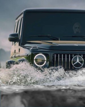 Mercedes Benz G-Klasse Aufbau Edelstahl Anne von Peck Leuchtfeuer Fyrtarn Norge.JPG